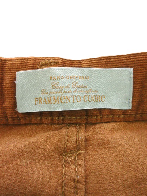 ナノユニバース Nano Universe Frammento Cuore パンツ コーデュロイ ストレート M 茶 ブラウン Yh14 メンズ 198 ベクトルパーク ナノユニバース Nano Universe Frammento Cuore パンツ コーデュロイ ストレート M 茶 ブラウン Yh14 メンズ 198 ベクトルパーク