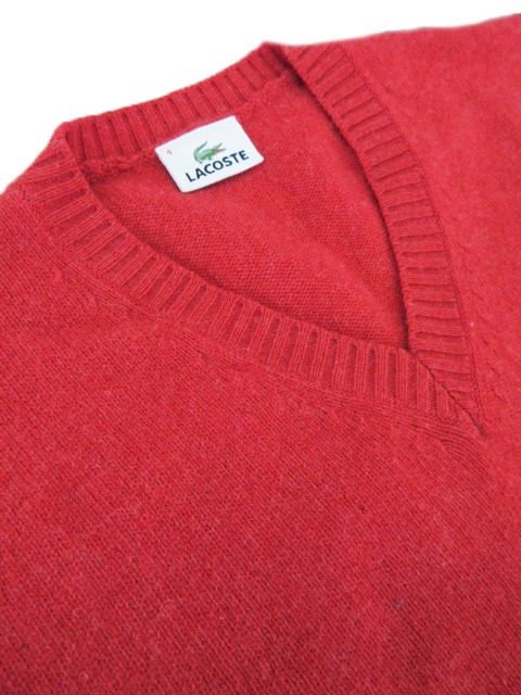 ラコステ LACOSTE ベスト ニット Vネック プルオーバー