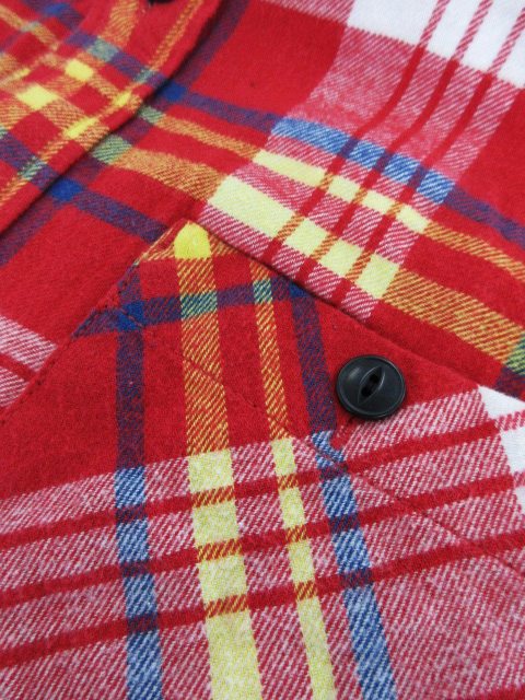 ザノースフェイス THE NORTH FACE ネルシャツ 長袖 チェック M 赤