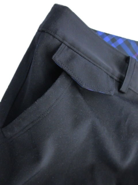 【美品】BURBERRY　GOLF　レディース　スラックス　11号 BURBERRY 【超美品】バーバリーゴルフ 七分丈パンツ 杢ネイビー