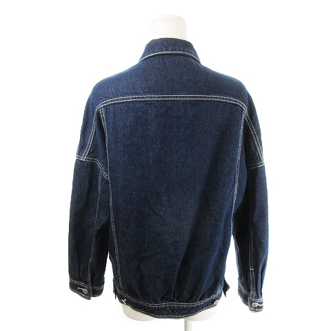 レトロガール Retro Girl ジャケット デニム Gジャン ジージャン オーバーサイズ M 青 ブルー Ah11 レディース 198 ベクトルパーク