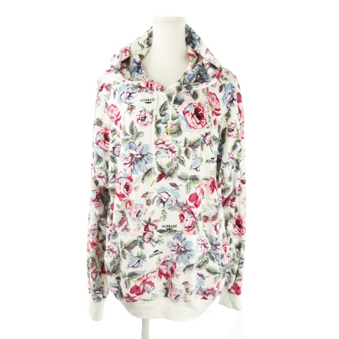 ジョイリッチ JOYRICH パーカー プルオーバー 長袖 ベロア 花柄 バラ 