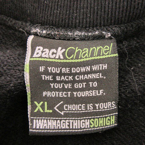 バックチャンネル BACK CHANNEL トレーナー スウェット クルーネック