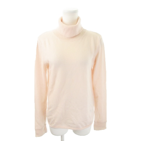 ソブ sov. ダブスタ ニット 長袖 タートルネック リブ ウール 黒 ブラック 38