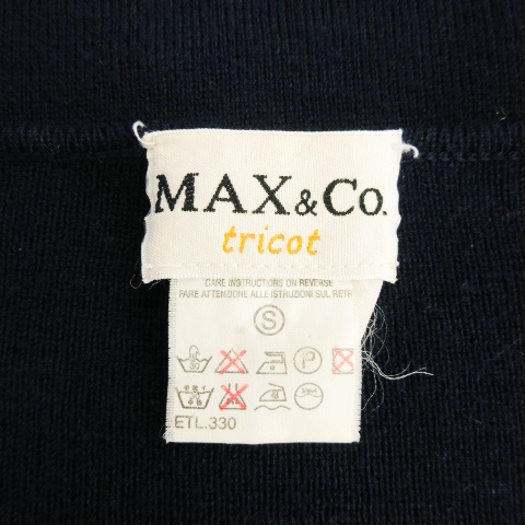 マックス&コー MAX&CO. tricot チュニック ニット Vネック 長袖 マックス&コー MAX&CO. tricot チュニック ニット Vネック 長袖