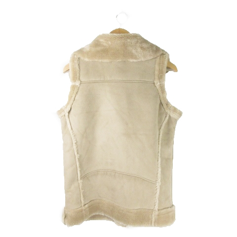 アンティクローズ antiqulothes ベスト ボア 前開き ジップアップ