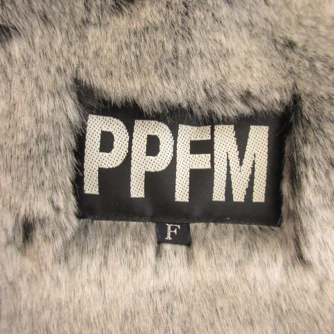 ピーピーエフエム PPFM コート フェイクムートン フェイクファー F 