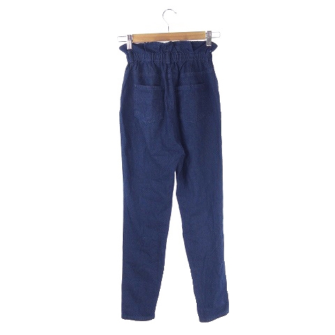 セシルマクビー Cecil Mcbee パンツ テーパード デニム ハイウエスト ウエストゴム M 青 ブルー Ah5 レディース 198 ベクトルパーク