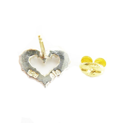 ete ピアス ハート PT900 ダイヤモンド ピアス 470902 women