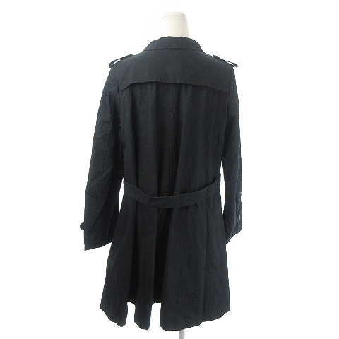 スナオクワハラ Sunao Kuwahara コート トレンチ ロング M 黒 ブラック Ki16 レディース 198 ベクトルパーク