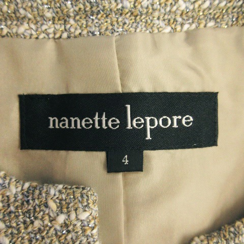 nanette lepore ツィードノーカラージャケット