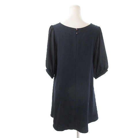 アルシーヴ Archives ワンピース ミニ 五分袖 切替 M 紺 ネイビー Ki12 レディース 198 ベクトルパーク