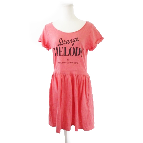 デイシー Deicy Me Me Couture ワンピース ミニ ラウンドネック 半袖 プリント ピンク Yh12 レディース 198 ベクトルパーク