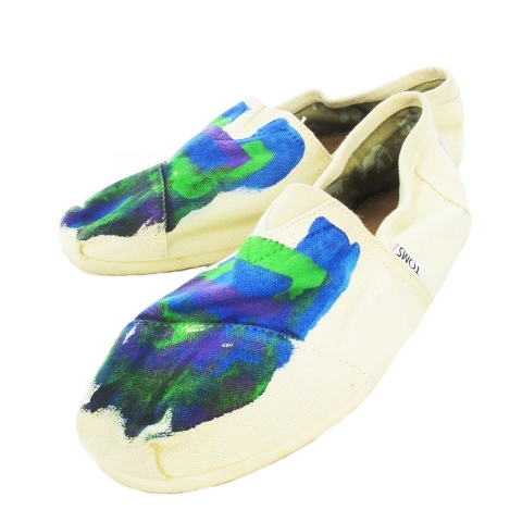 トムス Toms 靴 シューズ スリッポン キャンバス ペイント加工 M10 ナチュラル Ck1 メンズ 198 ベクトルパーク