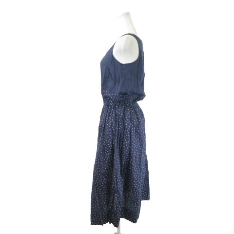 ポールバイポールスミス Paul By Paul Smith ワンピース ロング ノースリーブ ウエストマーク 星柄 38 紺 ネイビー Ki5 レディース 198 ベクトルパーク