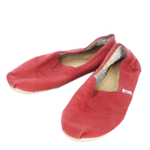 トムス Toms 靴 シューズ スリッポン フラット キャンバス M9 赤 レッド Ki5 メンズ 198 ベクトルパーク