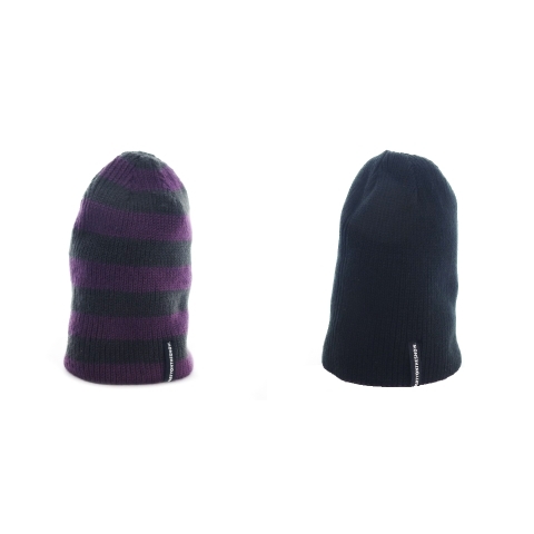 パーティーオンザスノー Partyonthesnow 帽子 リバーシブル ニット帽 ワッチキャップ ビーニー ボーダー スポーツ スノーボード F 紫 パープル Ao2 レディース 198 ベクトルパーク