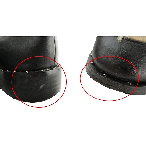 マチルダ Mathilda 靴 シューズ ローファー フェイクファー スタッズ 23 5 黒 ブラック Ah13 レディース 198 ベクトルパーク