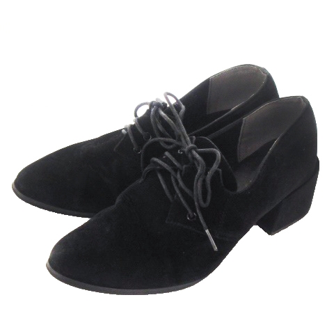 フリーズマート Free S Mart パンプス ミドルヒール レースアップ ピーチスキン L 黒 ブラック Ao1 レディース 198 ベクトルパーク