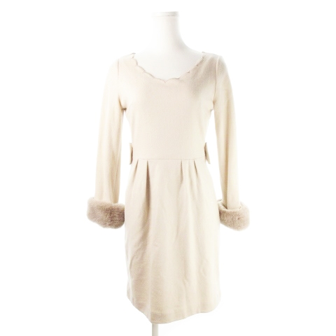プロポーション ボディドレッシング Proportion Body Dressing ワンピース ミニ スカラップネック 長袖 ファー リボン ウール 1 ピンクベージュ Ck6 レディース 198 ベクトルパーク プロポーション ボディドレッシング Proportion Body Dressing ワンピース ミニ スカラップネック 長袖 ファー リボン ウール 1 ピンクベージュ Ck6 レディース 198 ベクトルパーク
