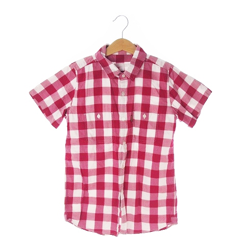 バーバリー チルドレン BURBERRY CHILDREN シャツ 半袖 チェック 総柄  