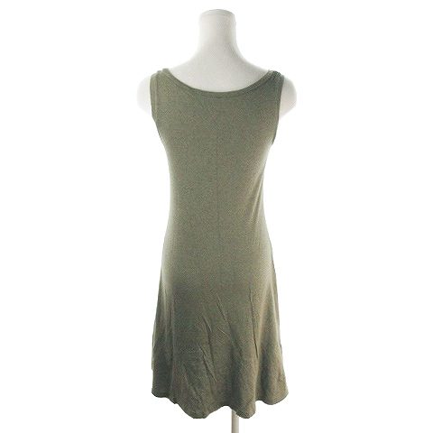 ロンハーマン Ron Herman ワンピース ミニ ノースリーブ カットソー 麻混 リネン混 Xs 緑 グリーン Ah16 レディース 198 ベクトルパーク