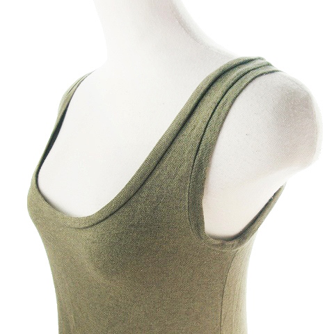 ロンハーマン Ron Herman ワンピース ミニ ノースリーブ カットソー 麻混 リネン混 Xs 緑 グリーン Ah16 レディース 198 ベクトルパーク