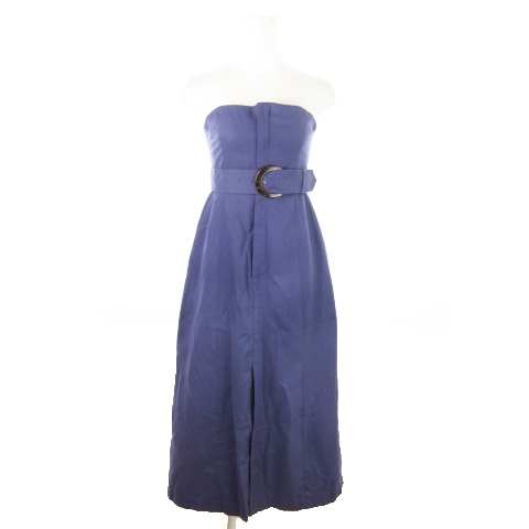 ココディール Coco Deal ワンピース ベアトップ ロング ハイウエスト ベルト 1 紫 パープル Ao5 レディース 198 ベクトルパーク