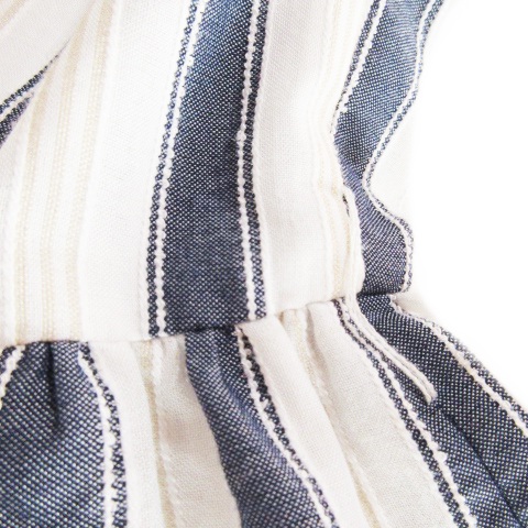 ロペピクニック Rope Picnic ワンピース ひざ丈 ノースリーブ ストライプ 38 白 ホワイト Ao6 レディース 198 ベクトルパーク