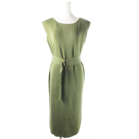 トランテアン ソン ドゥ モード 31 Sons De Mode ワンピース ニット ロング ノースリーブ レース ベルト 36 緑 カーキ Ao1 レディース 198 ベクトルパーク