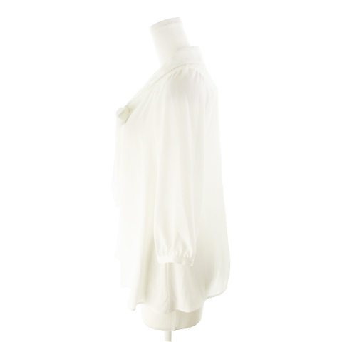 ルゥデルゥ Rew De Rew Flor By Rew De Rew ブラウス シャツ ボウタイ 七分袖 レース 38 白 ホワイト Ah15 レディース 198 ベクトルパーク