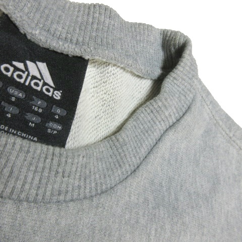 XLアディダス adidasスウェットワンポイントロゴクルーネックグレー アディダス adidas トレーナー スウェット クルーネック 長袖