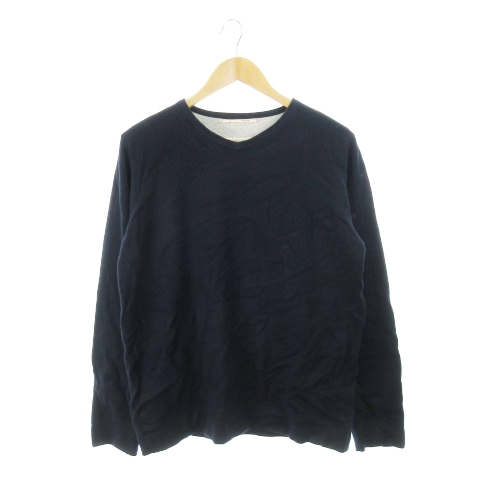 dip ltd メンズ 長袖セーター サイズL 紺色 ディップリミテッド dip ltd ニット セーター Vネック 長袖 裏