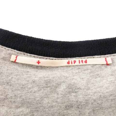 dip ltd メンズ 長袖セーター サイズL 紺色 ディップリミテッド dip ltd ニット セーター Vネック 長袖 裏