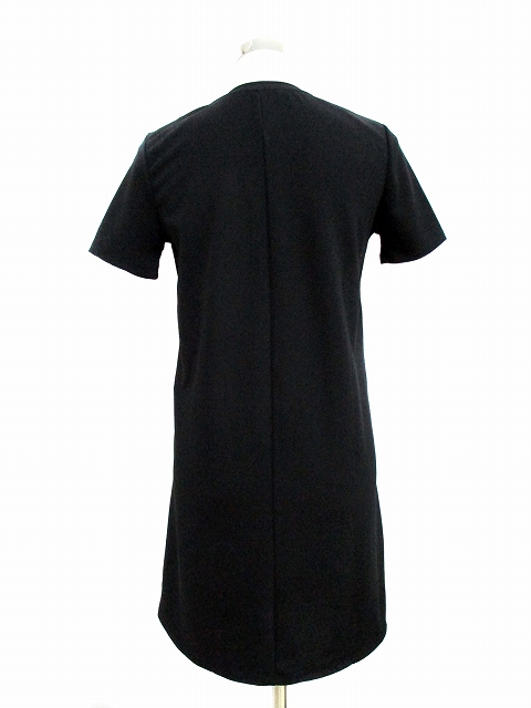 ザラ Zara トラファルック Trafaluc ワンピース ミニ 半袖 クルーネック Eur5 黒 ブラック レディース 199 ベクトルパーク