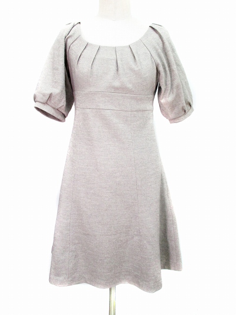 ジャイロ Jayro ワンピース ひざ丈 Uネック 五分袖 S グレー レディース 199 ベクトルパーク