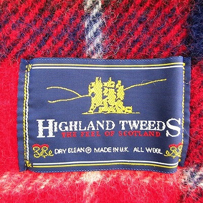 ハイランドツイード HIGHLAND TWEEDS ブランケット チェック ウール
