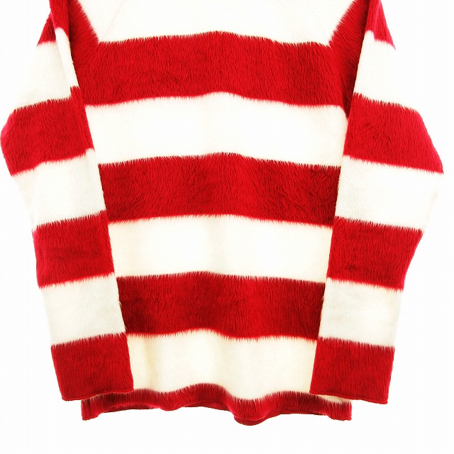 Jaded London ボーダーニット　赤白 Shop Cata Asymmetric Ruffle Knit Top | Jaded London | Clothing