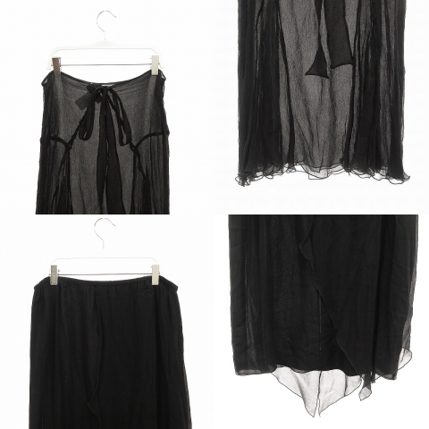 Blumarine ANNA MOLINARI シルクスカート　シルバー　40 Blumarine ANNA MOLINARI シルクスカートシルバー40