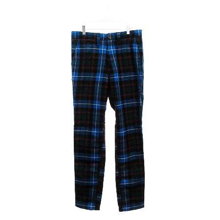トゥモローランド Tomorrowland パンツ スキニー チェック ウール 48 マルチカラー Kk メンズ 0 ベクトルパーク