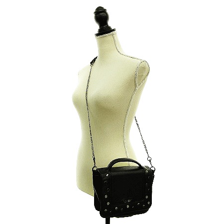 マリークワント MARY QUANT ショルダーバッグ ハンド 2way スタッズ 