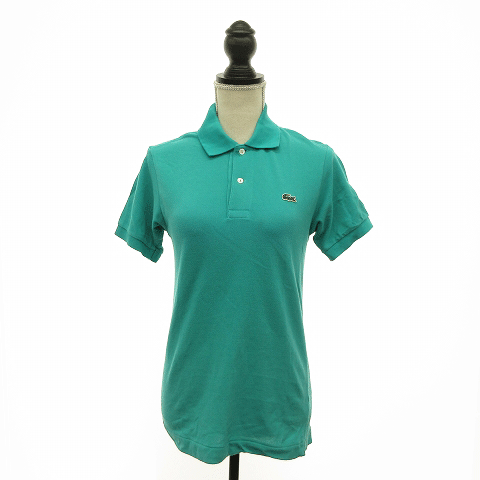 ラコステ Lacoste ポロシャツ カットソー 半袖 鹿の子 2 ライトグリーン Ik レディース 0 ベクトルパーク