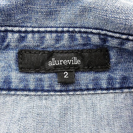 アルアバイル Allureville ワンピース デニム ミニ 長袖 2 青 ブルー Kk レディース 0 ベクトルパーク アルアバイル Allureville ワンピース デニム ミニ 長袖 2 青 ブルー Kk レディース 0 ベクトルパーク