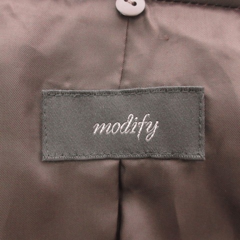 モディファイ Modify ダウンコート スタンドカラー 42 ダークブラウン Hm レディース 200 902002130227 ベクトルパーク