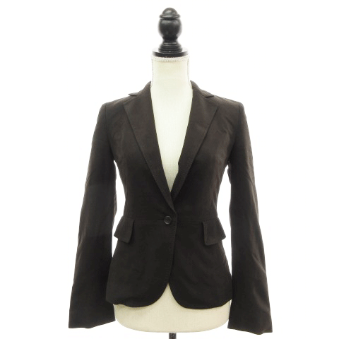 アイシービー Icb ジャケット テーラード シングル スエード 9 ダークブラウン Hm レディース 0 ベクトルパーク