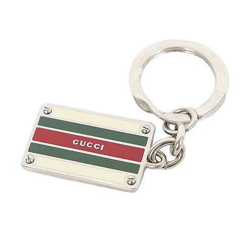 グッチ Gucci キーホルダー キーリング シェリータグ シルバー色 緑 グリーン 赤 レッド M2o メンズ レディース 1 ベクトルパーク