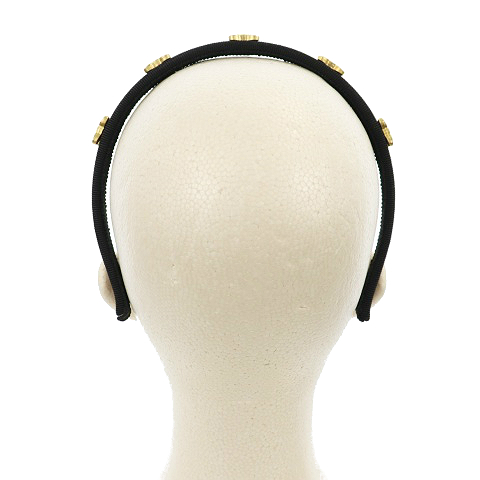 新品同様　CELINE セリーヌ　カチューシャ　ブラック　黒 CELINE セリーヌ カチューシャ ヘアアクセサリー 黒 ブラック