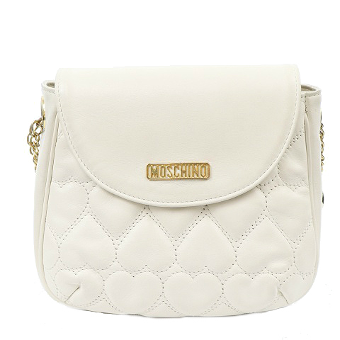 モスキーノ MOSCHINO バッグ ショルダー フラップ ハート キルティング  