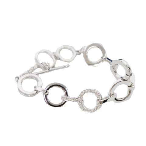 スワロフスキー SWAROVSKI ブレスレット サークルモチーフ ストーン 