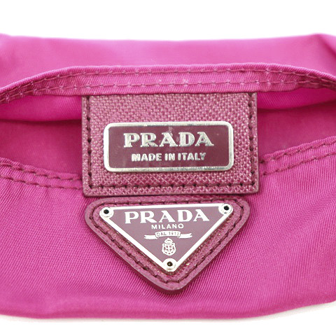 プラダ PRADA ティッシュケース カバー 無地 ブランドプレート